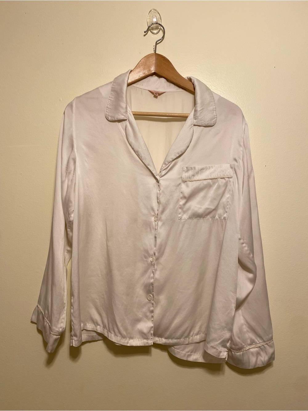 Eberjey Silk Button-Front Pajama Top. Size S